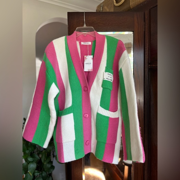 Sweaters - JASCLS Striped Cardigan. Size medium. New with tags.